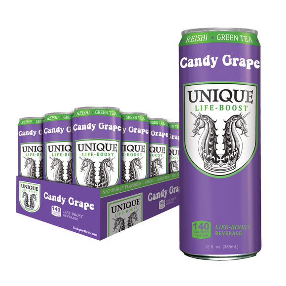 12 ct. Case of 12 oz. Unique Life-Boost Candy Grape